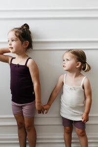 Organic Cotton Modal Singlet - Milk