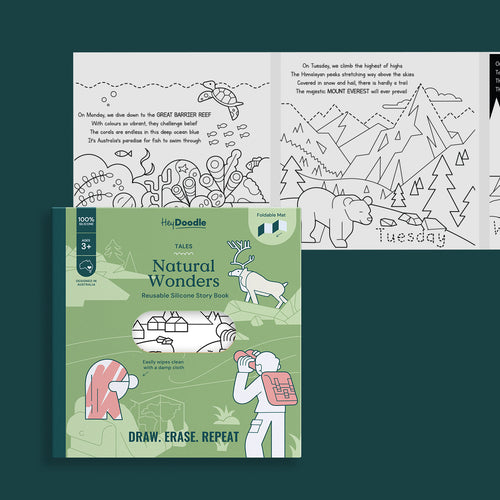 Natural Wonders Tales - Reusable Colouring Book