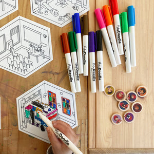 Fire Station Storytelling Colouring & Doodle Set