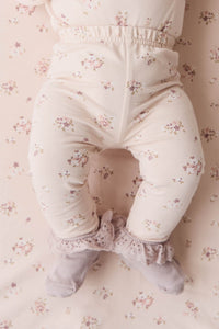 Organic Cotton Everyday Legging - Petite Fleur Soft Peony