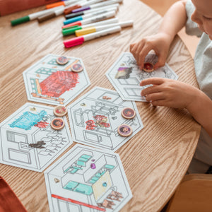 Fire Station Storytelling Colouring & Doodle Set