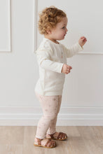 Load image into Gallery viewer, Organic Cotton Everyday Legging - Petite Fleur Soft Peony