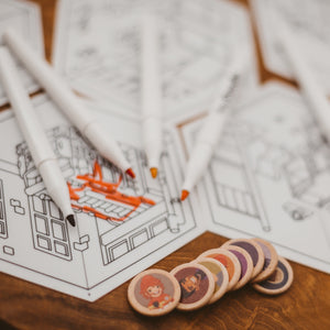 Fire Station Storytelling Colouring & Doodle Set