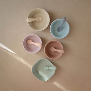 Silicone Suction Bowl (Powder Blue)