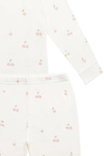 Load image into Gallery viewer, Bamboo Ari Long Sleeve Pyjama Set - Cherry Love Parchment