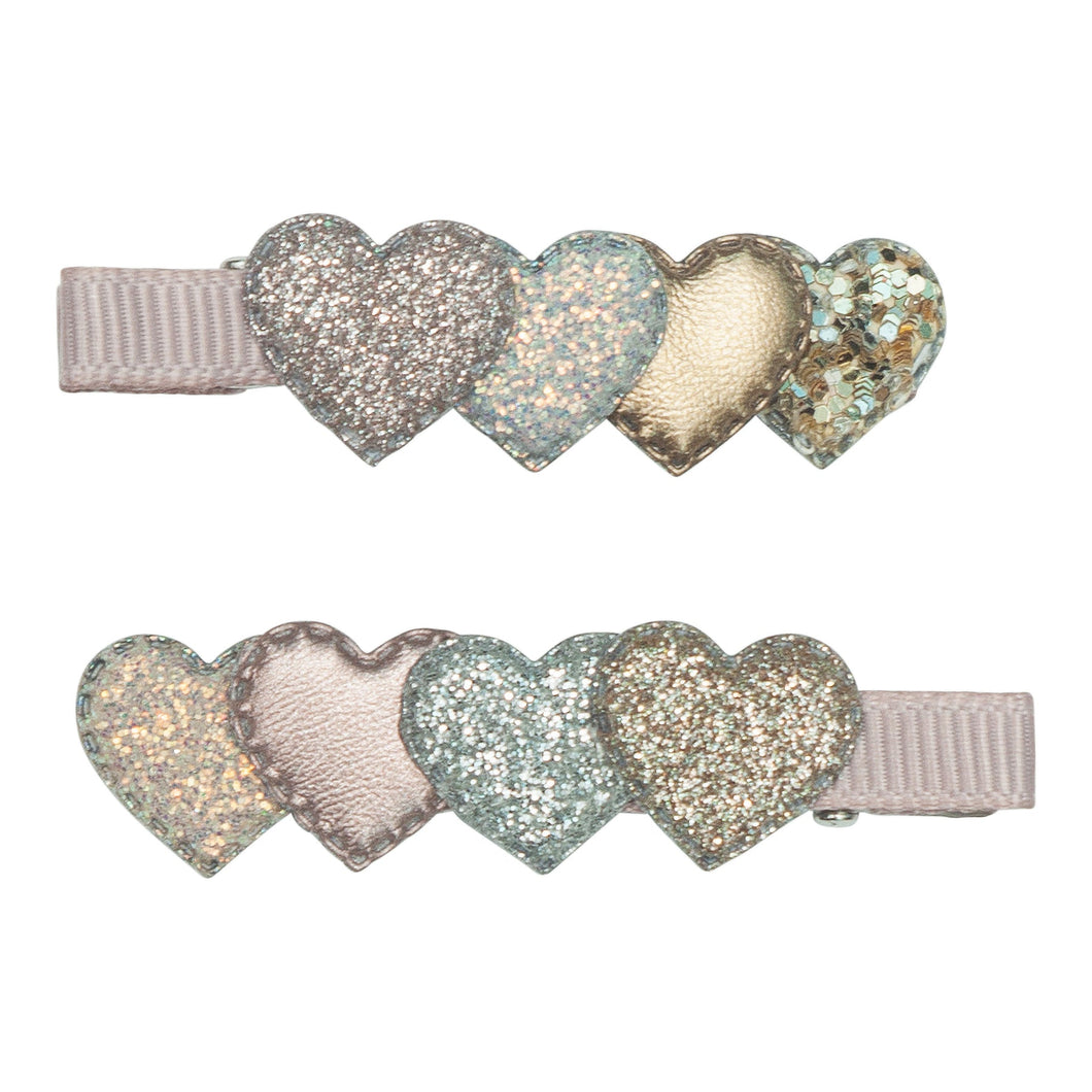 Layered heart clips