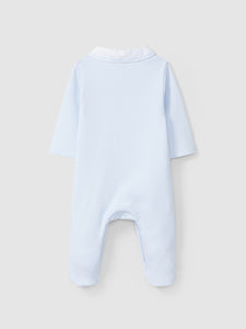 Babygrow round collar with embroidery