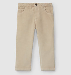 Micro-corduroy pants with four pockets - Sand