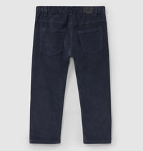 Load image into Gallery viewer, Micro-corduroy pants with four pockets - Indigo