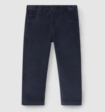 Load image into Gallery viewer, Micro-corduroy pants with four pockets - Indigo