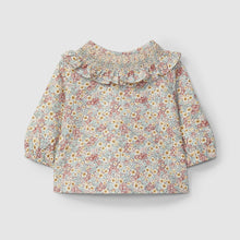 Load image into Gallery viewer, Floral blouse with smocking