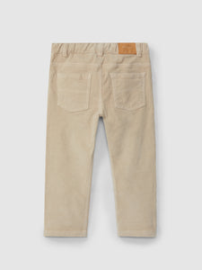 Micro-corduroy pants with four pockets - Sand