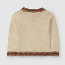 Load image into Gallery viewer, V-neck knitted jumper striped detail