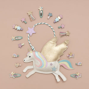 Flying unicorn clip set