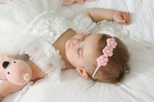 Load image into Gallery viewer, Dainty Headband | Pearly Pink Flowers