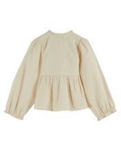 Load image into Gallery viewer, CREAM SMOCKED BLOUSE