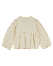 Load image into Gallery viewer, CREAM SMOCKED BLOUSE