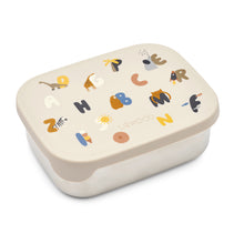 Load image into Gallery viewer, ARTHUR STEEL LUNCH BOX - ALPHABET / SANDY