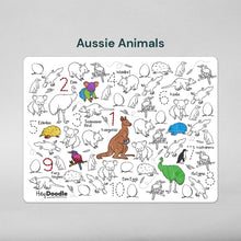 Load image into Gallery viewer, Aussie Animals Classic Colouring &amp; Doodle Mat