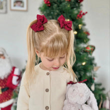 Load image into Gallery viewer, PINWHEEL PIGTAIL SET // TINSEL RED