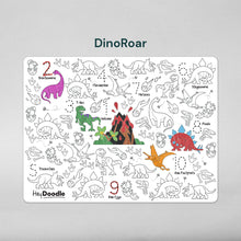 將圖片載入圖庫檢視器 DinoRoar Classic Colouring &amp; Doodle Mat