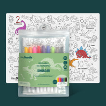 將圖片載入圖庫檢視器 DinoRoar Classic Colouring &amp; Doodle Mat