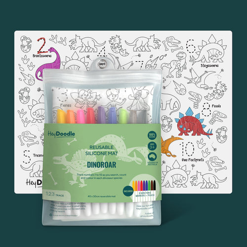 DinoRoar Classic Colouring & Doodle Mat