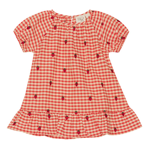 MOLLY DRESS - BERRY GINGHAM