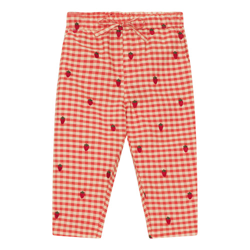 MOLLY PANTS - BERRY GINGHAM