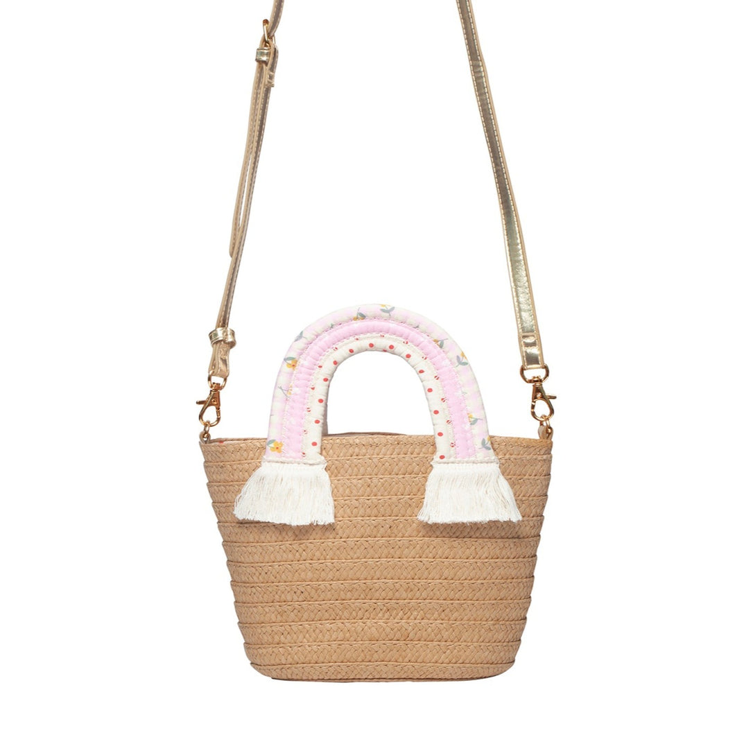 Picnic Rainbow Handle Basket