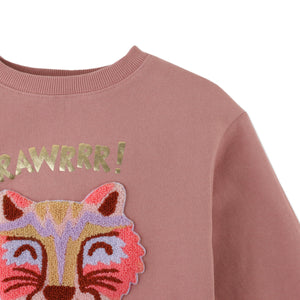 GIRLS RAWR TIGER FLEECE PULLOVER