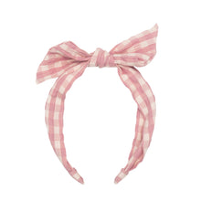 Load image into Gallery viewer, Taylor Gingham Tie Headband