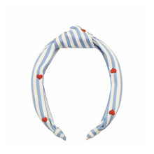 將圖片載入圖庫檢視器 Stripy Embroidered Heart Knotted Headband