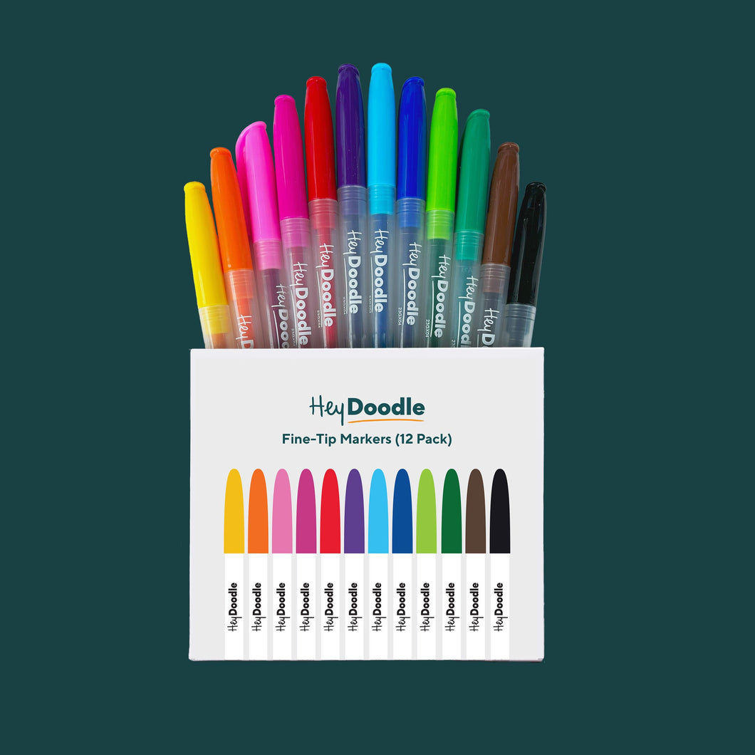 Fine-Tip Colour Markers