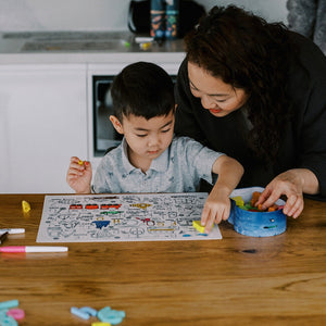 Toot Toot Honk Classic Colouring & Doodle Mat