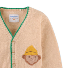 將圖片載入圖庫檢視器 BABY BOYS WANA BANANA EMBRO AND MONKEY INTARSIA CARDIGAN