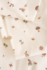 Organic Cotton Cot Sheet - Foraging Friends