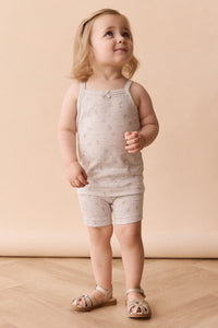 Organic Cotton Singlet - Swanning Dawn Blue