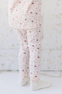 Organic Cotton Atlas Long Sleeve Pyjama Set - Berry Cream Adaline Berries