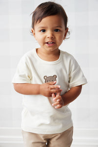 Pima Cotton Hunter Tee - Cloud Bear