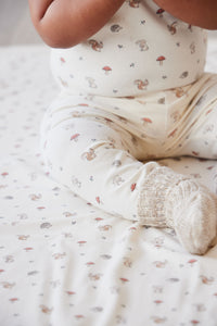 Organic Cotton Wrap Blanket - Woodland Friends