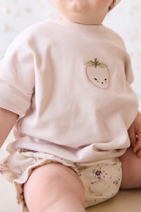 Pima Cotton Mimi Top - Rosewater Strawberry