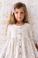 Load image into Gallery viewer, Organic Cotton Poppy Dress - Moons Garden Lavender