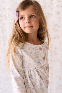 Organic Cotton Poppy Dress - Moons Garden Lavender