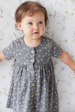 Load image into Gallery viewer, Organic Cotton Lola Dress - Rosalie Floral Lava