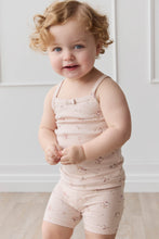 Load image into Gallery viewer, Organic Cotton Singlet - Petite Fleur Soft Peony