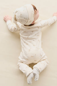 Organic Cotton Reese Zip Onepiece - Kitten and His Kites