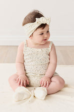 將圖片載入圖庫檢視器 Organic Cotton Bridget Singlet Bodysuit - Dainty Egret Blues