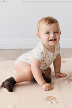 Load image into Gallery viewer, Organic Cotton Hudson Short Sleeve Bodysuit - Foraging Friends