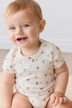 Load image into Gallery viewer, Organic Cotton Hudson Short Sleeve Bodysuit - Foraging Friends